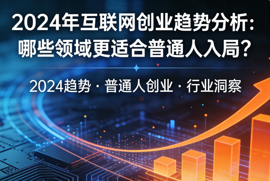  2024 年互联网创业趋势分析：哪些领域更适合普通人入局？